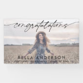 Gefeliciteerd Afstudeerscript Overlay Foto Spandoek (Horizontaal)
