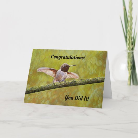 Gefeliciteerd Afstudeersucces Kaart (Voorkant)