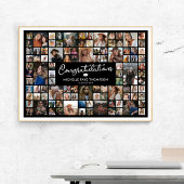 Gefeliciteerd Afstuderen 100 Foto Collage Poster