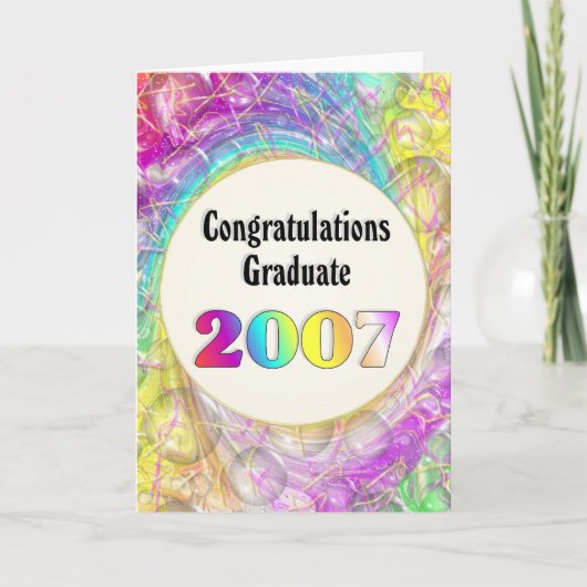 Gefeliciteerd Afstuderen 2007 Kaart (Voorkant)
