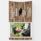 Gefeliciteerd Afstuderen 2023 jongens Foto Afstude Spandoek (Verticaal)