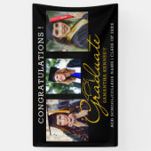 Gefeliciteerd Afstuderen 2025 Afstuderen 3 Fotocol Spandoek (Verticaal)