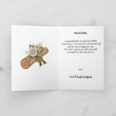Gefeliciteerd Afstuderen 2025, White Roses Kaart (Binnen)