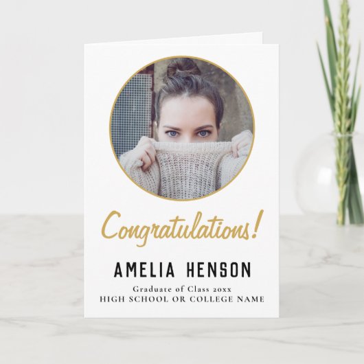 Gefeliciteerd Afstuderen 2 Foto Afstuderen Kaart (Voorkant)