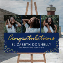 Gefeliciteerd Afstuderen 3 Foto Blue Gold