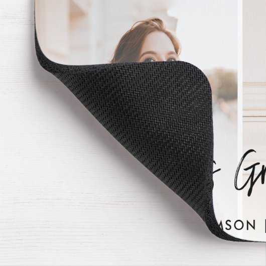 Gefeliciteerd Afstuderen 3 Foto Custom 2025 Afstud Muismat (Hoek)