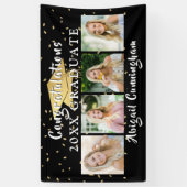 Gefeliciteerd Afstuderen 4 Aangepaste fotokleuren Spandoek (Verticaal)