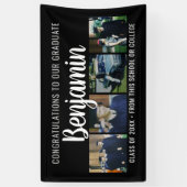 Gefeliciteerd Afstuderen 4 de Partij van de Naam v Spandoek (Verticaal)