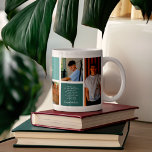 Gefeliciteerd Afstuderen | 6 Fotoraster collage Koffiemok<br><div class="desc">Deze zijn geweldige geschenken! Doe een paar goodies binnen en maak iemands dag! Voeg uw keuze van personalisatie toe. Wijzig de achtergrondkleur naar behoefte en voeg uw favoriete foto toe. Je kunt het aanpassen met de naam van de afgestudeerde, de naam van de school, het jaar en een aangepast bericht....</div>