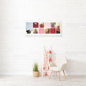 Gefeliciteerd Afstuderen | 6 Fotoraster collage Spandoek (Insitu)