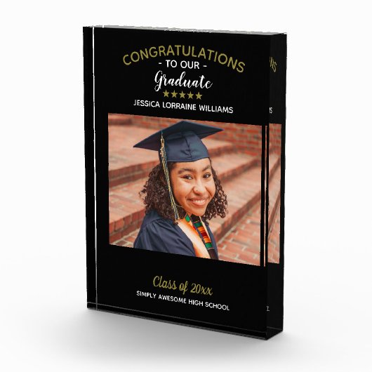 Gefeliciteerd Afstuderen Aangepast Afstuderen Foto (Rechts)