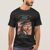 Gefeliciteerd Afstuderen Aangepast Afstuderen Foto T-shirt (Voorkant)
