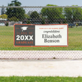 Gefeliciteerd Afstuderen Aangepaste banner Oranje  (Insitu)