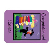 Gefeliciteerd Afstuderen! Aangepaste flexibele mag Magneet (Horizontaal)