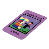 Gefeliciteerd Afstuderen! Aangepaste flexibele mag Magneet (Linkerzijde)