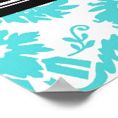 Gefeliciteerd Afstuderen Aangepaste naam banner Aq Poster (Hoek)