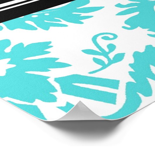 Gefeliciteerd Afstuderen Aangepaste naam banner Aq Poster (Hoek)