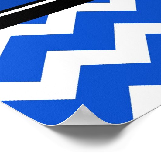 Gefeliciteerd Afstuderen Aangepaste naam banner bl Poster (Hoek)