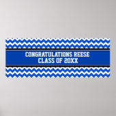 Gefeliciteerd Afstuderen Aangepaste naam banner bl Poster (Voorkant)