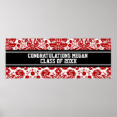 Gefeliciteerd Afstuderen Aangepaste naam Banner Re Poster (Voorkant)