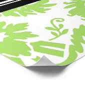 Gefeliciteerd Afstuderen Aangepaste naambanner Lim Poster (Hoek)