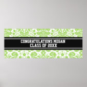 Gefeliciteerd Afstuderen Aangepaste naambanner Lim Poster (Voorkant)