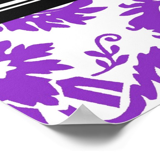 Gefeliciteerd Afstuderen Aangepaste naambanner Poster (Hoek)