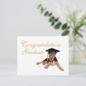 Gefeliciteerd Afstuderen Aankondigingskaart (Staand voorkant)