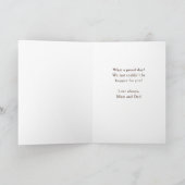 Gefeliciteerd Afstuderen Afgestudeerde Foto Kaart (Binnen)