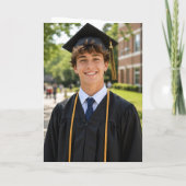 Gefeliciteerd Afstuderen Afgestudeerde Foto Kaart (Achterkant)