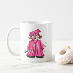 Gefeliciteerd Afstuderen Afstudeerder Pet Gown Dip Koffiemok