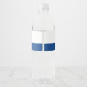 Gefeliciteerd Afstuderen Afstuderen Cap blauw zwar Waterfles Etiket (Achterkant)