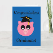 Gefeliciteerd Afstuderen, Afstuderen Pig Kaart, Kaart (Voorkant)