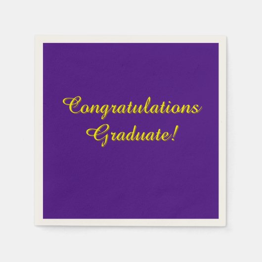 Gefeliciteerd Afstuderen Afstuderen Servet (Voorkant)