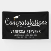 Gefeliciteerd Afstuderen Afstuderen Spandoek (Horizontaal)