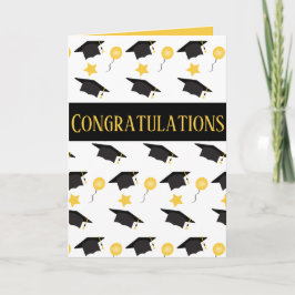 Gefeliciteerd Afstuderen ballons Pet Patroon Po Kaart