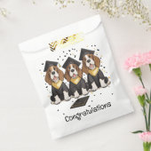 Gefeliciteerd Afstuderen Basset Hound Dogs Bedankzakje (Gezegeld)