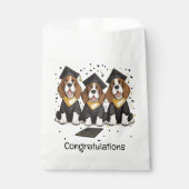 Gefeliciteerd Afstuderen Basset Hound Dogs Bedankzakje (Voorkant)