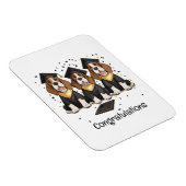 Gefeliciteerd Afstuderen Basset Hound Dogs Magneet (Rechterzijde)