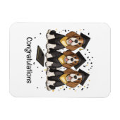 Gefeliciteerd Afstuderen Basset Hound Dogs Magneet (Horizontaal)