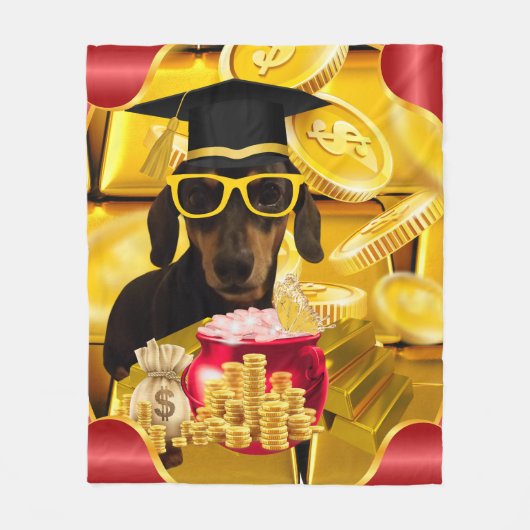 Gefeliciteerd Afstuderen Blanket Fleece Deken (Voorkant)