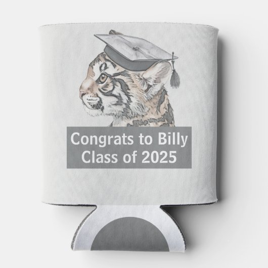 Gefeliciteerd Afstuderen Blikjeskoeler (Achterkant)