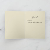 Gefeliciteerd Afstuderen Blue en Gold Sparkle Kaart (Binnen)