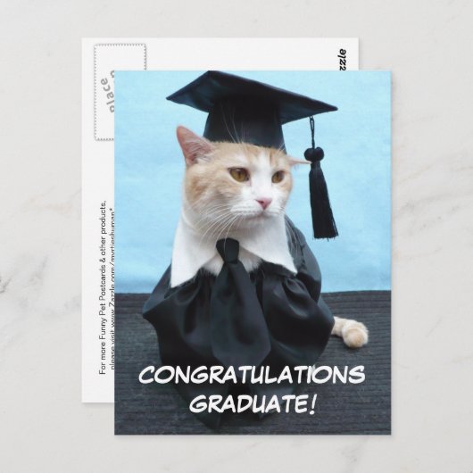 Gefeliciteerd Afstuderen! Briefkaart (Voorkant / Achterkant)