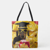Gefeliciteerd Afstuderen Canvas tas (Voorkant)