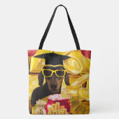 Gefeliciteerd Afstuderen Canvas tas (Achterkant)