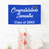 Gefeliciteerd Afstuderen Cap Party Banner - Aangep (Insitu)