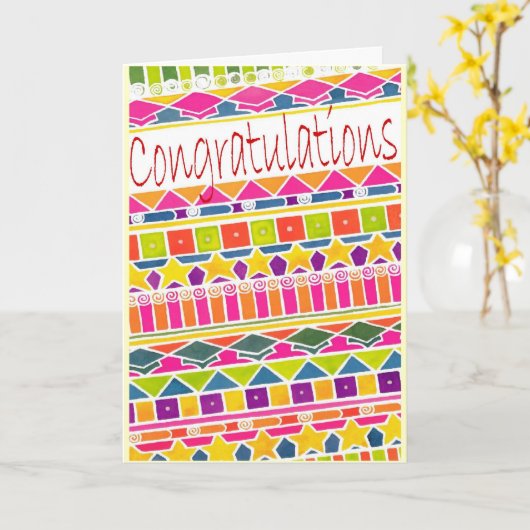 Gefeliciteerd afstuderen Card Kaart (Gele Bloem)