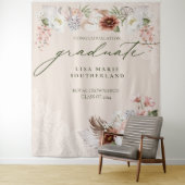 Gefeliciteerd Afstuderen Cowgirl Land Western Wandkleed (In situ)