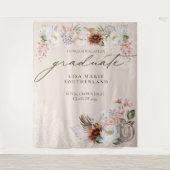 Gefeliciteerd Afstuderen Cowgirl Land Western Wandkleed (Voorkant)